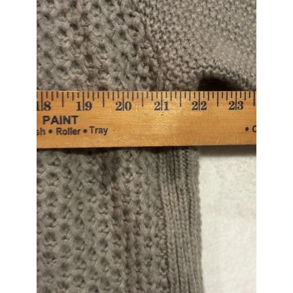 Chicos Womens Chunky Cardigan Sweater XL Gray‎ Wool Mohair Blend Size 3